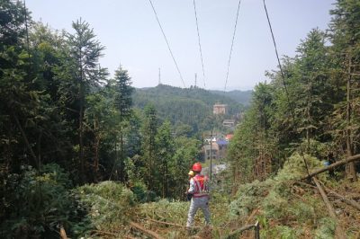 衡東縣電力公司開(kāi)展甘農(nóng)線(xiàn)通道治理
