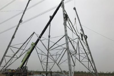 500千伏堡安、堡瀾線進(jìn)行“三跨”改造工作