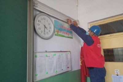 對(duì)教職工開(kāi)展安全教育宣傳，助力學(xué)校做好開(kāi)學(xué)準(zhǔn)備工作