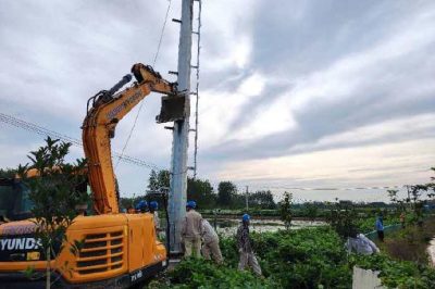 對(duì)前鋒鎮(zhèn)張集7號(hào)變低壓線路進(jìn)行電網(wǎng)改造