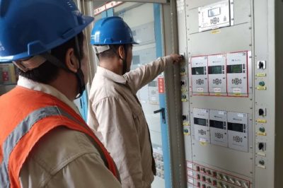 對110千伏雙塘變10千伏雙開線124開關進行送電前檢查