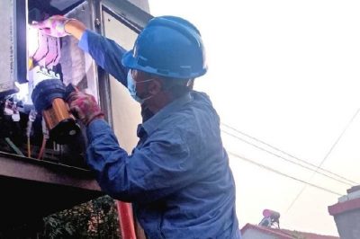 對齊家務(wù)鄉(xiāng)前韓村配變線路進(jìn)行巡視檢查