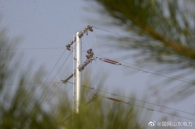 110千伏城閻豐線(xiàn)9號(hào)至19號(hào)鐵塔導(dǎo)線(xiàn)