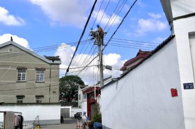 對合豐村曹家涇配變進(jìn)行低壓線路改造