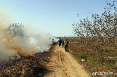 電運(yùn)檢分公司咸陽(yáng)保線站正在對(duì)重點(diǎn)線路進(jìn)行保電